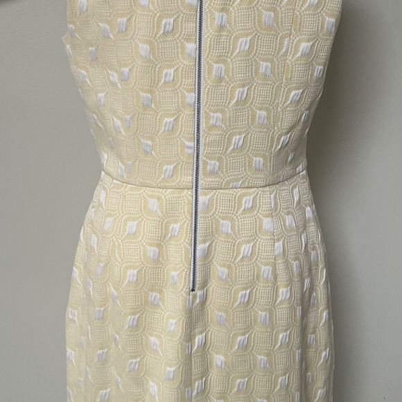 The Limited SZ 8 Vintage Yellow Brocade Cocktail Dress - Picture 3 of 5